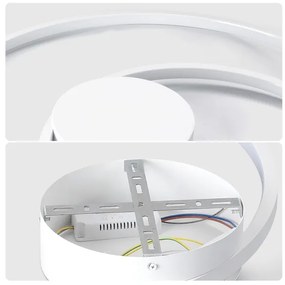 Brilagi - dimmelhető LED mennyezeti lámpa TWISTER LED/48W/230V, Ø 50 cm, fehér + távirányító