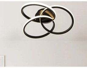 LED Dimmelhető mennyezeti lámpa LED/70W/230V 3000-6500K fekete + távirányítás