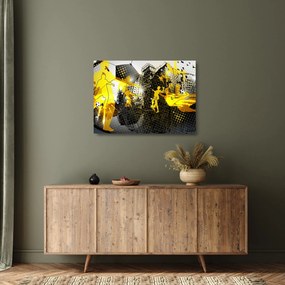Kép - Foci a nagyvárosban (üvegen) (70x50 cm)
