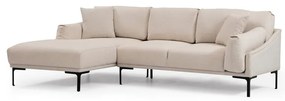 Leo világosbézs sarokkanapé, bal oldali - Artie