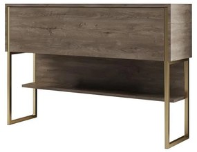 Komód Luxe - Gold, Walnut