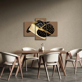 Kép - Absztrakció aranybarna N⁰1 (90x60 cm)