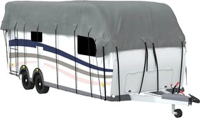 vidaXL lakókocsi tetőfedő szürke 700x300 cm nem szőtt szövetből