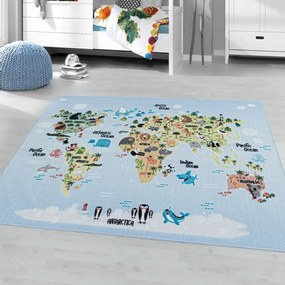 Világoskék gyerek szőnyeg 120x170 cm Play – Ayyildiz Carpets
