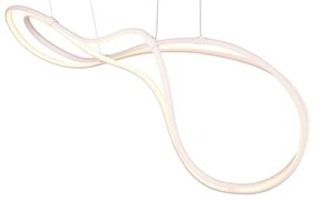 Fehér LED függőlámpa fém búrával Nala – Trio Select