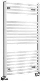 AQUALINE ORBIT Fürdőszobai radiátor, íves, 600x960mm, 597W, fehér