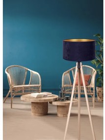 Brilagi - Állólámpa VELVET 1xE27/60W/230V bézs/kék