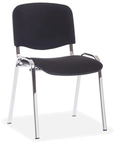 Viva konferencia szék, króm lábak, fekete