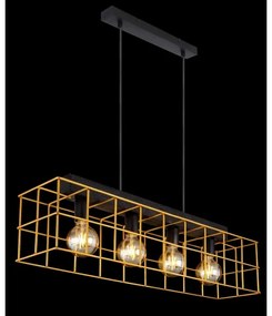 Globo 15530B-4H - Csillár zsinóron MERRIL 4xE27/60W/230V