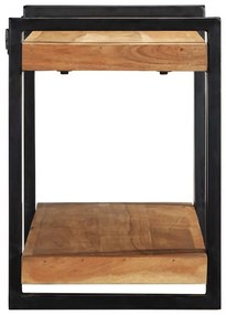 fali polc 90x33x45 cm tömör fa akácfa