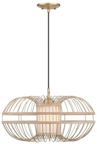 Westinghouse 61255 - Csillár zsinóron TULCEA 1xE27/60W/230V bambusz