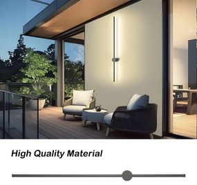 Brilagi - LED kültéri fali lámpatest AURA LED/20W/230V 4000K IP54 antracit