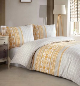 Pamut ágynemű Angelika Gold TiaHome - 1x Párna 90x70cm, 1x Paplan 140x200cm