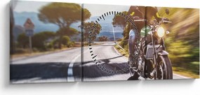 Kép - Motoros (órával) (90x30 cm)