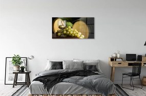 Akrilkép Egy pohár szőlő hordó 125x50 cm