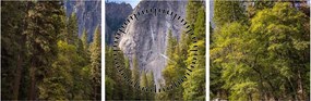 Kép - A Yosemite szikla alatt (órával) (90x30 cm)