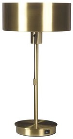 Arany fém asztali lámpa USB porttal 47 cm ARIPO Beliani