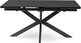 Kihúzható kerámia étkezőasztal 160–240 cm méretben, fekete színben BRUNO