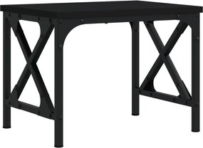 vidaXL fekete szerelt fa nyomtatóállvány 40 x 30 x 31 cm
