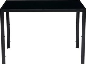 Catini Austin Étkezőgarnitúra 4x szék + asztal - Fekete