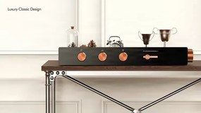 Termosztátos zuhanyrendszer ELITE EDITION BSW1727, falon kívüli kivitel, több színben, például matt fekete vagy szálcsiszolt rozéarany — Grafitszürke