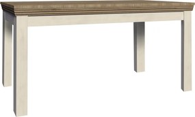 Étkezőasztal, széthúzható, északi lucfenyő / vad tölgyfa, 160-203x90 cm, ROYAL ST