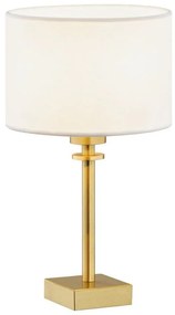 Argon 8047 - Asztali lámpa ABBANO 1xE27/15W/230V sárgaréz/fehér