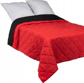 Ágytakaró 200x220 Steppelt Kétoldalas Kapa pléd Piros-fekete