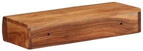 2 darab tömör akácfa fali polc 40x17x8 cm