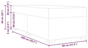 Ágykeret Kék 80 x 200 cm szövet