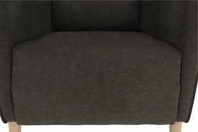 Kényelmes fotel, barna/bükk, BREDLY