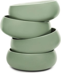 Zöld kőedény tálka szett leveses/ramenhez 4 db-os 1 l Aura Vira – Bonami Selection