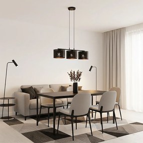 Emibig modern függeszték lux fekete emi1670/3