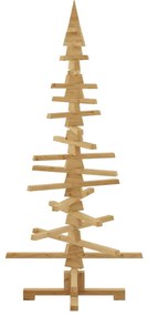 Fából készült Karácsonyfa állvánnyal Barna 150 cm Tömör fenyőfa