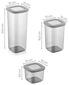 Élelmiszertartó doboz szett 12 db-os Fresco – Hermia