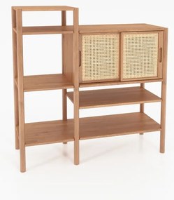 Tölgyfa könyvespolc 120x123 cm Pola - The Beds