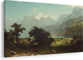 Kép - Albert Bierstadt, Lake Lucerne, reprodukciók (90x60 cm)