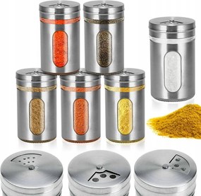 12 db-os fűszertartó szett bors- és sótartókhoz