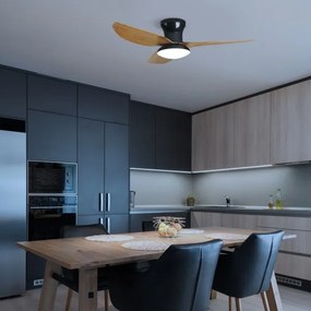 Brilagi-LED állítható mennyezeti ventilátor LED/30W/230V 3000-6500K fekete/barna