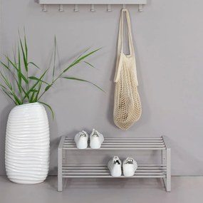 Szürke-bézs fém cipőtartó Rex – Spinder Design