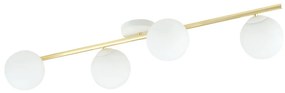 EMIBIG 1249-4 SPLENDI Glamour Mennyezeti Lámpa Fehér, Arany E14 IP20