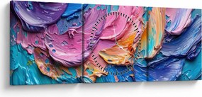 Kép - Olajfestmény (órával) (90x30 cm)