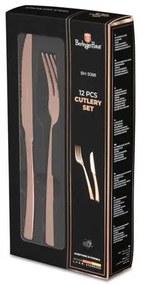 BerlingerHaus 12 részes evőeszköz készlet steak késsel Metallic Line Rose Gold Edition BH/3088