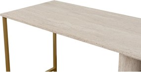 Twin Travertine and Gold íróasztal