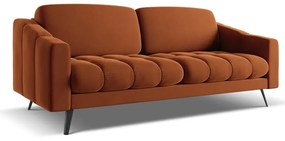 Narancssárga bársony kanapé 202 cm Nalu – Makamii