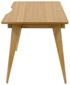 Íróasztal tölgyfa dekorral 70x140 cm Nice – Woodman