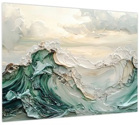 Üveg kép - 3D tengeri absztrakció (70x50 cm)