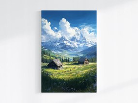 Canvas Vászonkép Lengyelország Tátra Hegyek Tisztás Rét Csarnok Völgy 80x120
