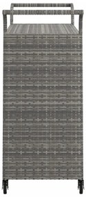 szürke polyrattan bárkocsi fiókkal 100 x 45 x 97 cm