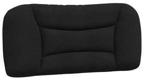 fekete szövet fejtámla párna 90 cm